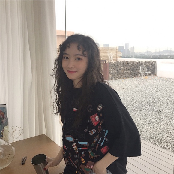 Oversize Short Sleeve Girls Tee - Picture 2 of 8